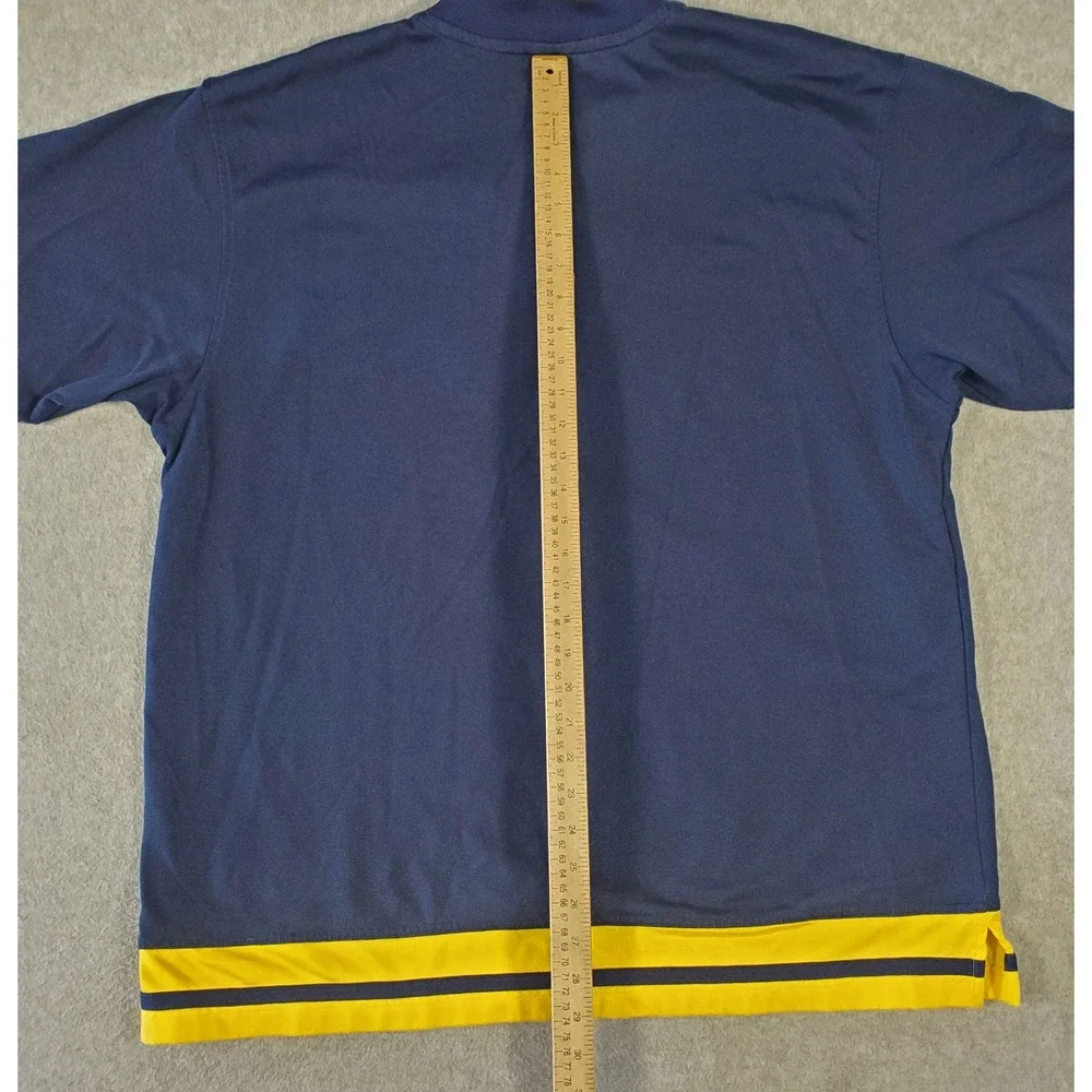 Vintage Nike Michigan Wolverines Pullover Jersey Shirt Navy Blue Yellow Mens XL
